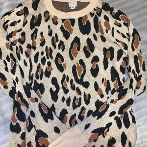 Leopard print sweater